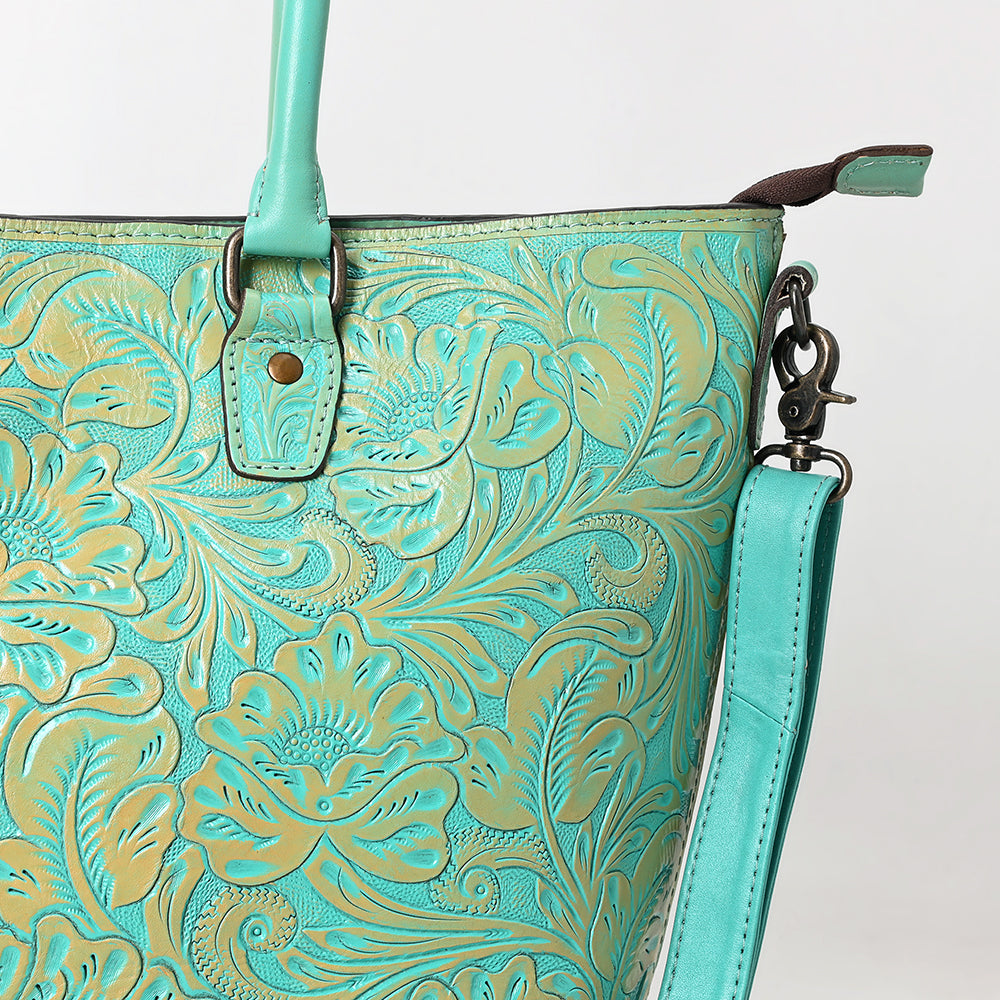 Tote Hand Tooled Genuine Western Leather Women Bag