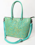 Tote Hand Tooled Genuine Western Leather Women Bag