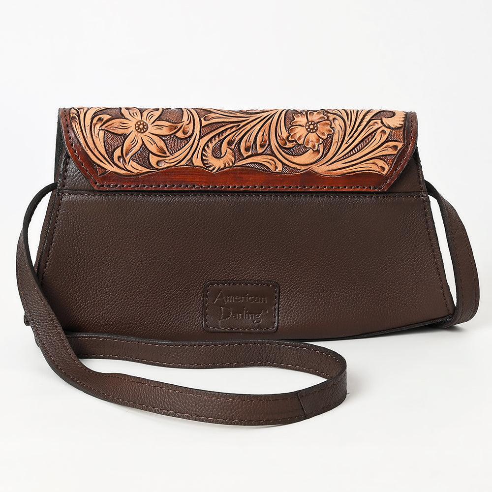 American Darling Adbga569 Cross Body I Hand Tooled Hair-On Genuine Leather Women Bag Western Handbag Purse