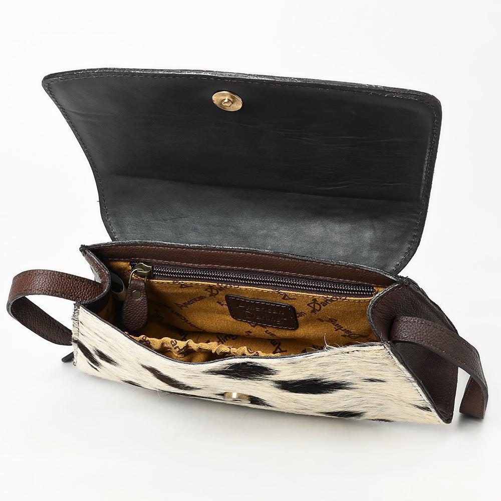 American Darling Adbga569 Cross Body I Hand Tooled Hair-On Genuine Leather Women Bag Western Handbag Purse