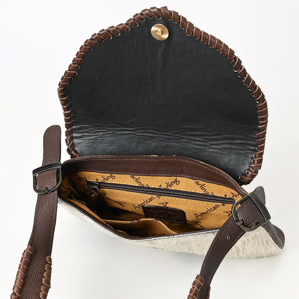 American Darling Cross Body I Hand Tooled Hair-On Genuine Leather Women Bag Western Handbag Purse |