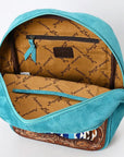 American Darling Adbga581 Backpack Hand Tooled Upcycled Wool Genuine Leather Women Bag Western Handbag Purse
