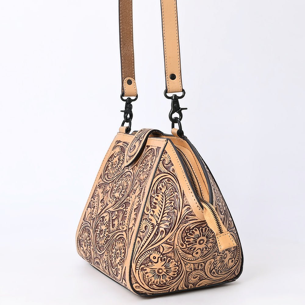 American Darling Large Crossbody Hand Tooled Genuine Leather women bag western handbag purse