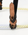 Comfytack Western Horse Round Nose Caveson Genuine Leather Noseband