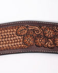 COMFYTACK Western Leather Horse Tripping Breast Collar Brown Floral Carved