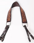 COMFYTACK Western Leather Horse Tripping Breast Collar Brown Floral Carved