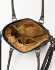 American Darling Adbg1523 Tote Upcycled Wool Genuine Leather Women Bag Western Handbag Purse
