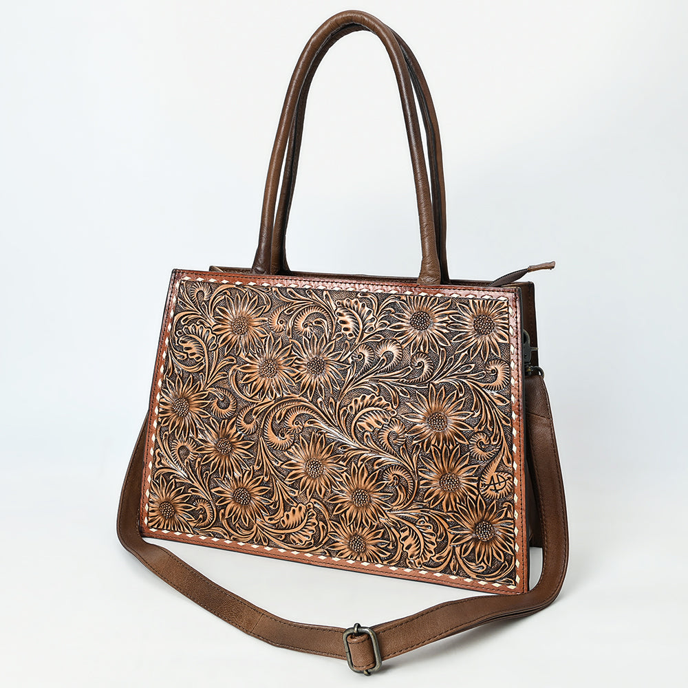 American Darling Tote Beautifully Hand Tooled  Genuine Leather women bag western handbag purse