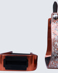 HILASON 3" Neck Western Aluminium Slanted Horse Stirrups Floral Engraved