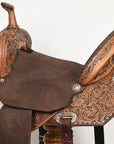 Flex Tree Western Saddle For Trail Riding And Endurance Leatherbound Comfort Design