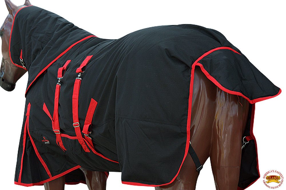Hilason 1200D Waterproof Winter Horse Turnout Blanket Neck Cover Belly Wrap