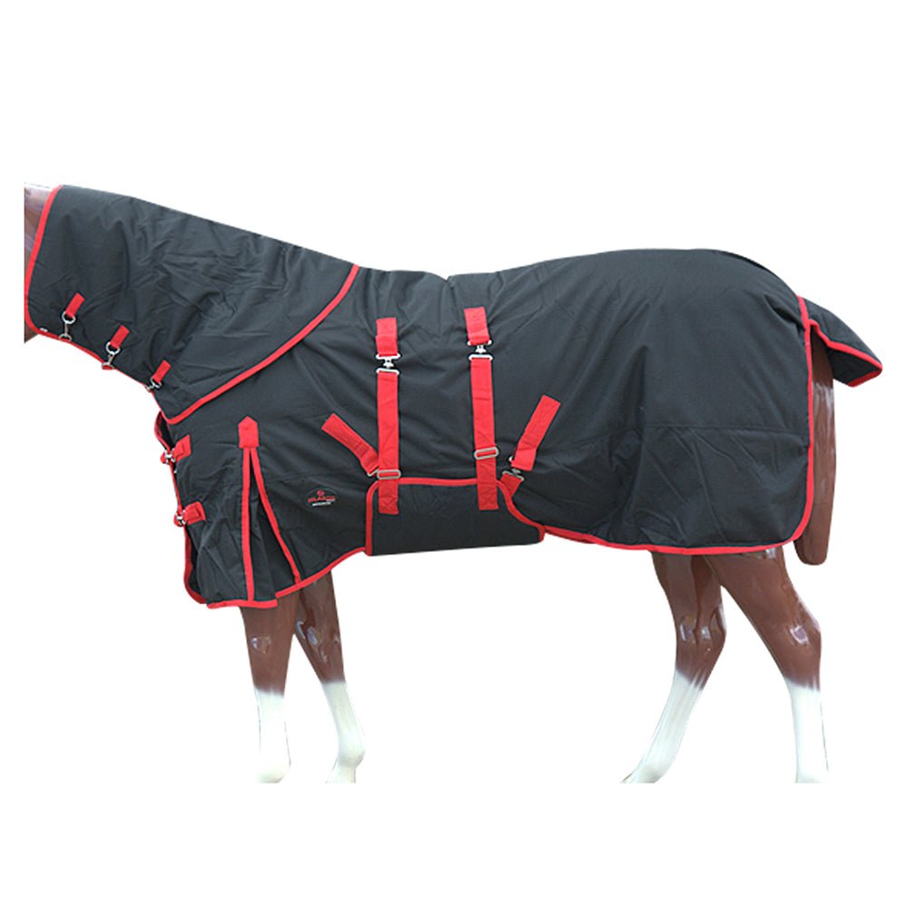 Hilason 1200D Waterproof Winter Horse Turnout Blanket Neck Cover Belly Wrap