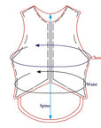 Equestrian Horse Riding Vest Safety Protective Hilason Denim Rough Stock