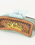 ADHC138 Beautifully Hand Tooled Women Ladies Hair Band Clip Clutcher