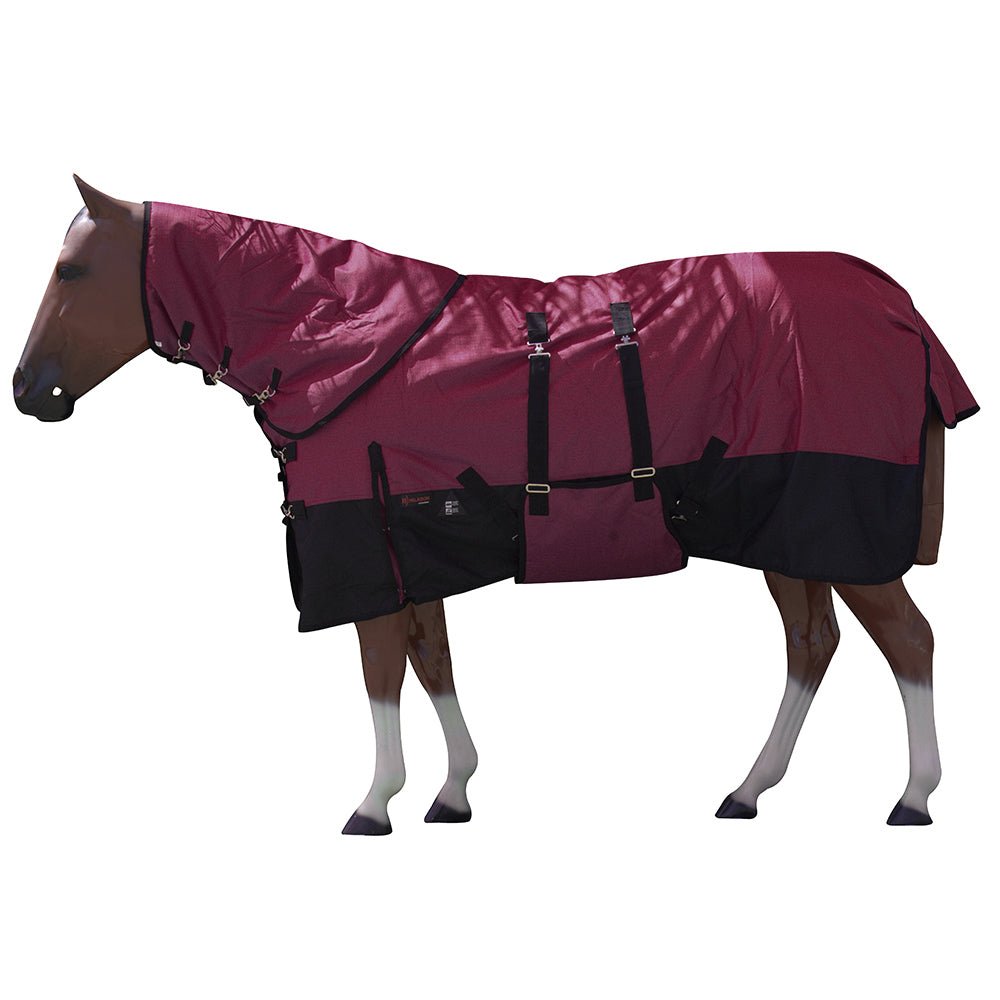 Hilason 1200D Waterproof Winter Horse Turnout Blanket Neck Cover Belly Wrap