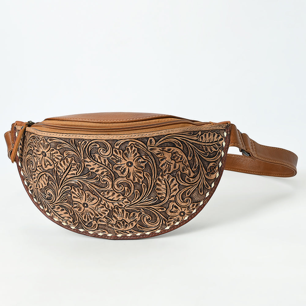 American Darling Fanny Pack Beautifully Hand Tooled  Genuine Leather women bag western handbag purse