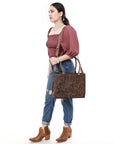 American Darling Tote Beautifully Hand Tooled  Genuine Leather women bag western handbag purse