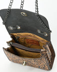 American Darling Small Crossbody Beautifully Hand Tooled  Genuine Leather women bag western handbag purse