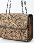 American Darling Small Crossbody Beautifully Hand Tooled  Genuine Leather women bag western handbag purse