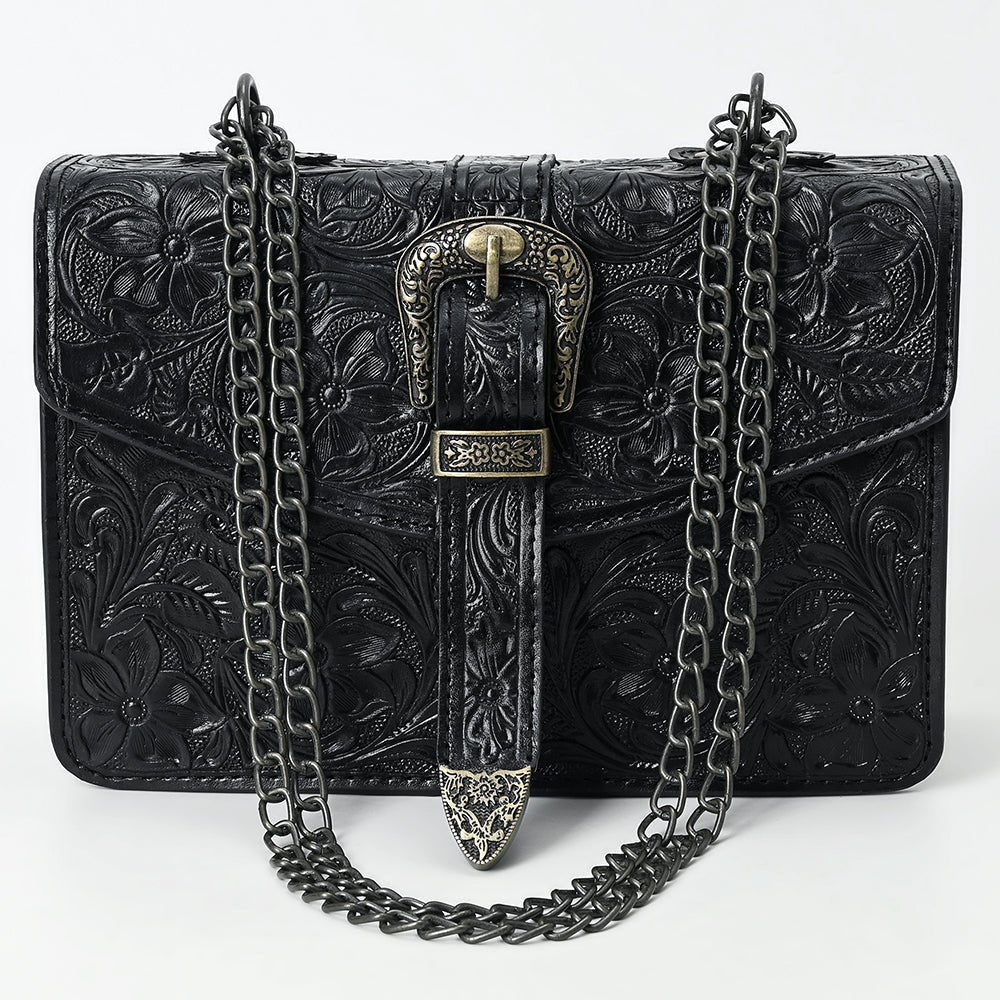 American Darling Small Crossbody Beautifully Hand Tooled  Genuine Leather women bag western handbag purse