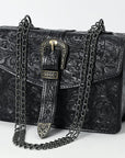 American Darling Small Crossbody Beautifully Hand Tooled  Genuine Leather women bag western handbag purse