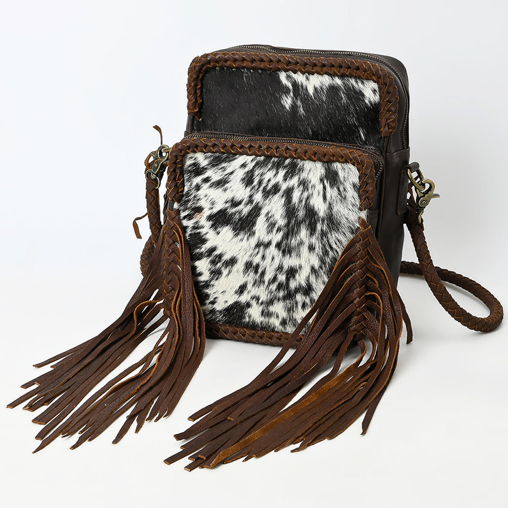 American Darling Crossbody Hair On Genuine Leather Women Bag Western Handbag Purse |