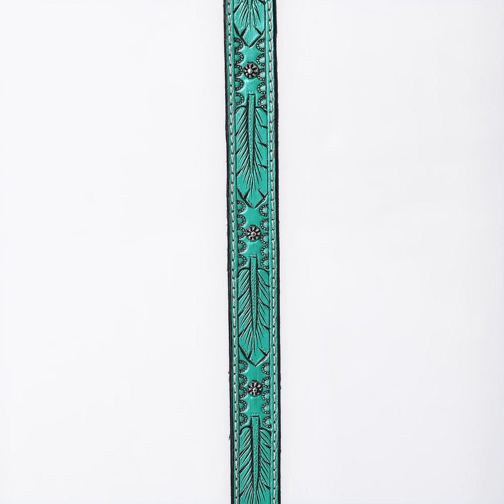 American Darling Hand tooled Hatband Genuine American Leather Western Adjustable Unisex
