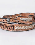 American Darling Hand tooled Hatband Genuine American Leather Western Adjustable Unisex