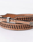 American Darling Hand tooled Hatband Genuine American Leather Western Adjustable Unisex
