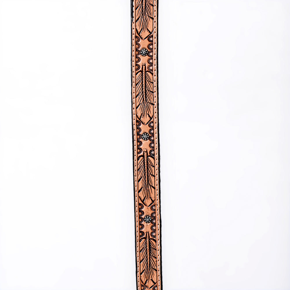 American Darling Hand tooled Hatband Genuine American Leather Western Adjustable Unisex