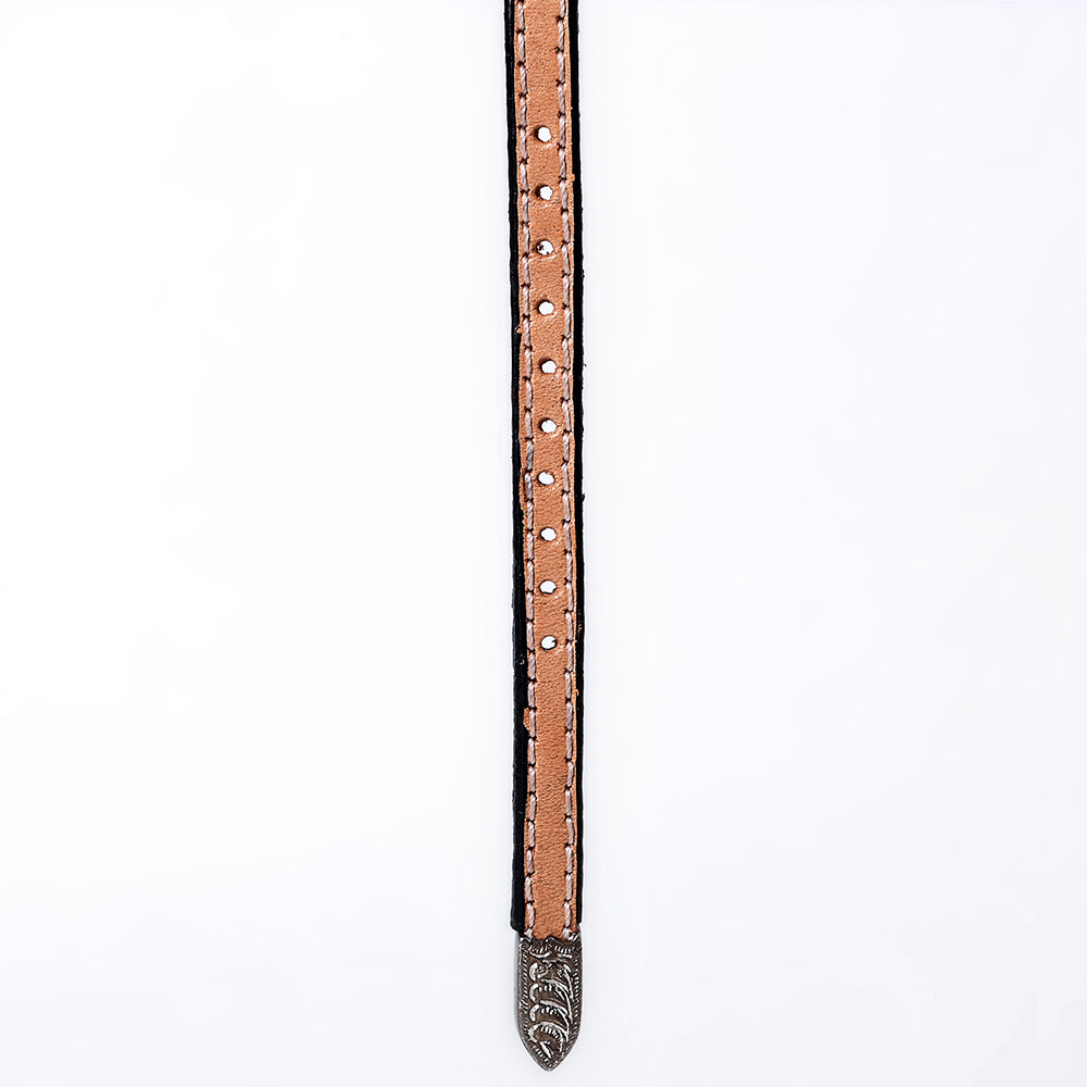 American Darling Hand tooled Hatband Genuine American Leather Western Adjustable Unisex