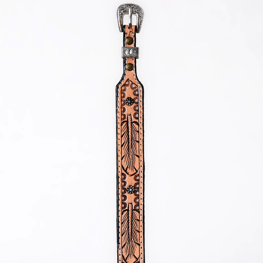 American Darling Hand tooled Hatband Genuine American Leather Western Adjustable Unisex
