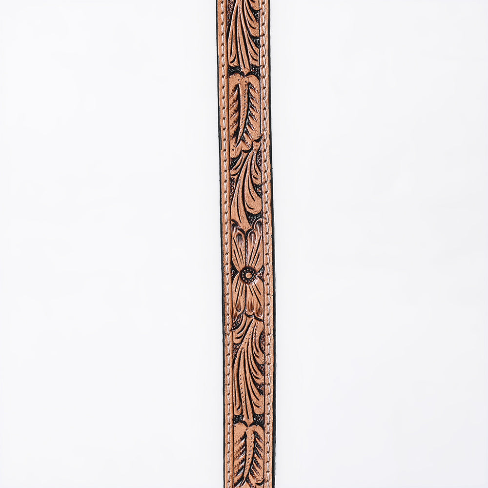American Darling Hand tooled Hatband Genuine American Leather Western Adjustable Unisex