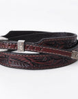 American Darling Hand tooled Hatband Genuine American Leather Western Adjustable Unisex