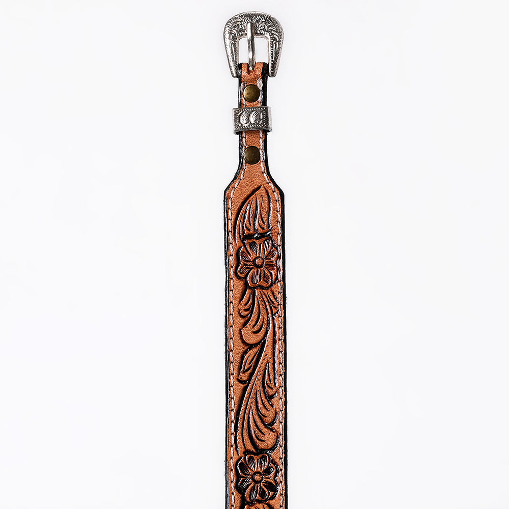 American Darling Hand tooled Hatband Genuine American Leather Western Adjustable Unisex
