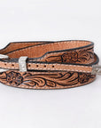 American Darling Hand tooled Hatband Genuine American Leather Western Adjustable Unisex