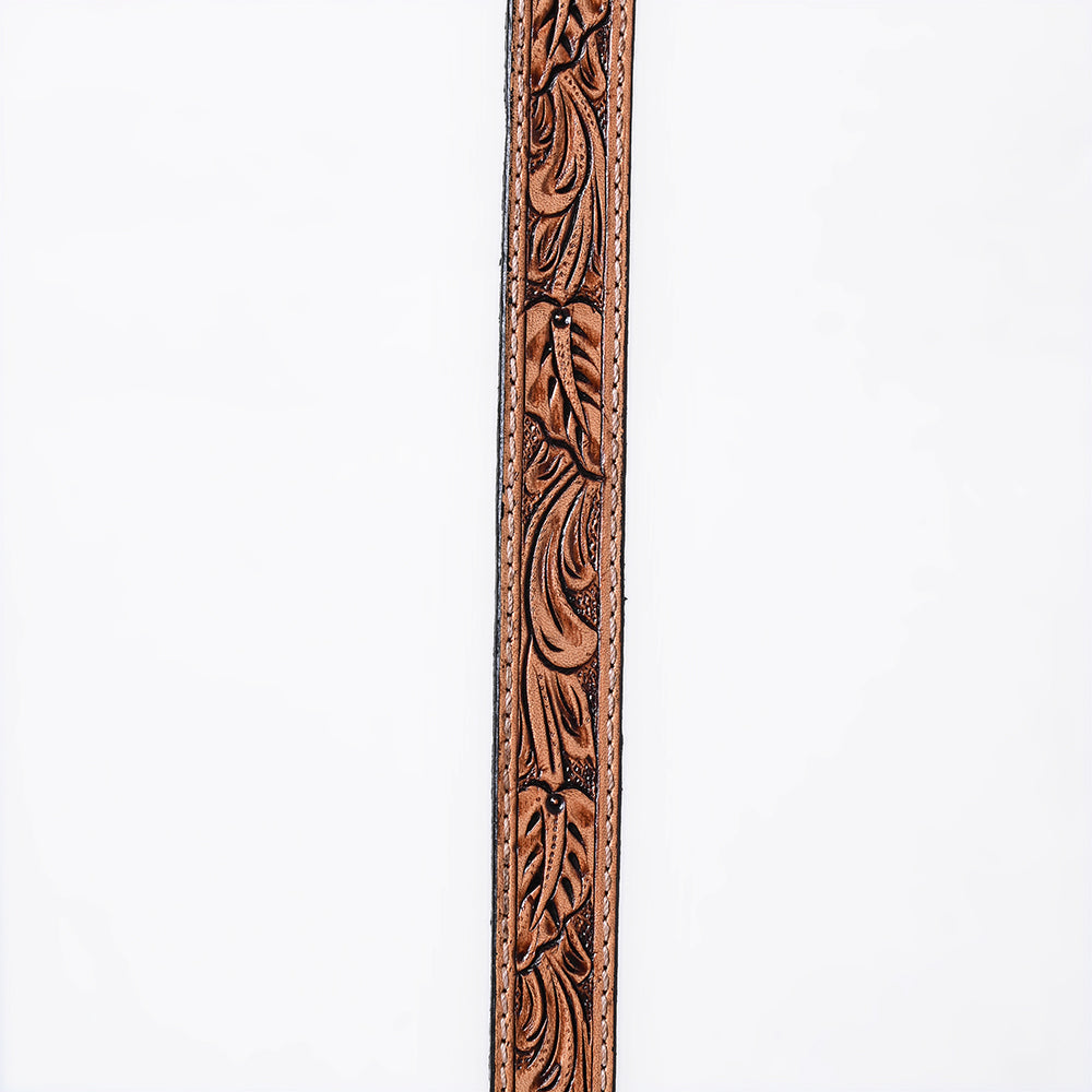 American Darling Hand tooled Hatband Genuine American Leather Western Adjustable Unisex