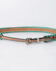 American Darling Hand tooled Hatband Genuine American Leather Western Adjustable Unisex