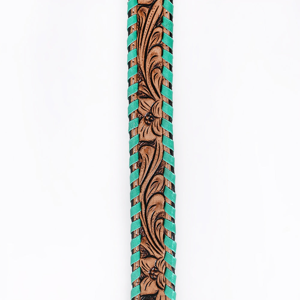 American Darling Hand tooled Hatband Genuine American Leather Western Adjustable Unisex