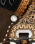 COMFYTACK Horse Barrel Racing Trail Pleasure American Leather Saddle Brown