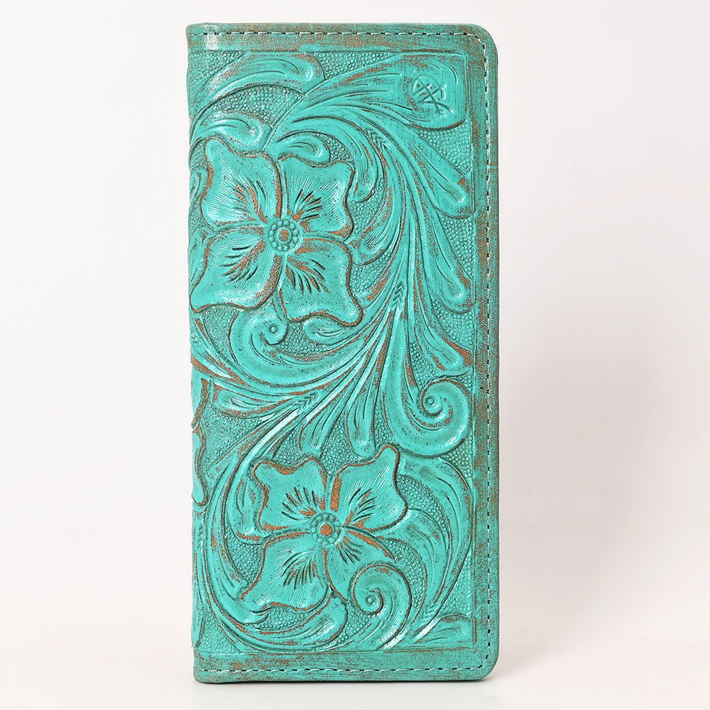American Darling Clutch Beautifully Hand Tooled  Genuine Leather women bag western handbag purse