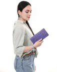 American Darling Clutch Beautifully Hand Tooled  Genuine Leather women bag western handbag purse