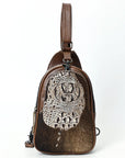 American Darling ADBG1538 Sling Crocodile embossed Genuine Leather women bag western handbag purse