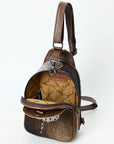 American Darling ADBG1538 Sling Crocodile embossed Genuine Leather women bag western handbag purse