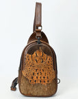American Darling ADBG1538 Sling Crocodile embossed Genuine Leather women bag western handbag purse