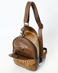 American Darling ADBG1538 Sling Crocodile embossed Genuine Leather women bag western handbag purse