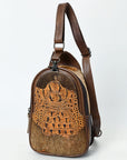 American Darling ADBG1538 Sling Crocodile embossed Genuine Leather women bag western handbag purse