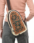 ADBGA590A Sling Hand Tooled Genuine Leather Women Bag Western Handbag Purse