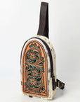 ADBGA590A Sling Hand Tooled Genuine Leather Women Bag Western Handbag Purse