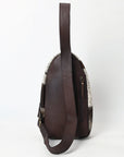 American Darling Sling Beautifully Hand Tooled Hair-On Genuine Leather women bag western handbag purse
